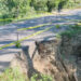 Derrumbe en la entrada principal de Villa Isabela, en Puerto Plata