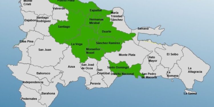 Diez provincias en alerta por lluvias provocadas frente frío