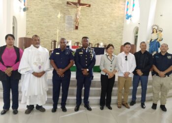 Realizan homilía en el 90 aniversario de la Policía Nacional, en la Parroquia Nuestra señora del Rosario de Dajabón