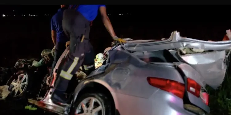 Trágico accidente deja cuatro fallecidos y un menor lesionado en la autopista Duarte