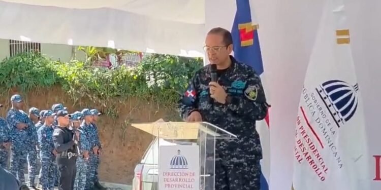 Director de la policía inaugura un destacamento en la provincia Dajabón 