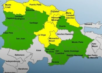 COE eleva a siete las provincias en alerta amarilla por lluvias