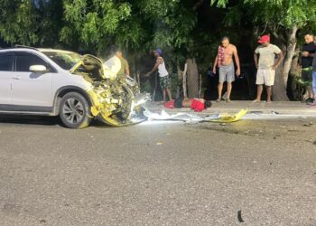 Miembro del ejército gravemente herido al chocar de frente motor contra una Yipeta en Cañongo Dajabón 