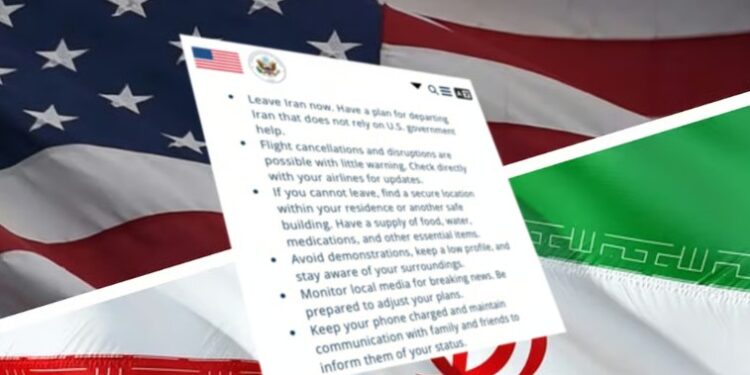 Estados Unidos pide a sus ciudadanos que salgan de Irán