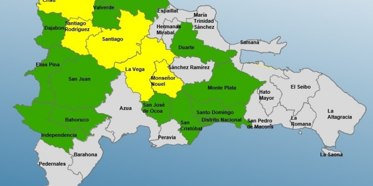 COE amplía provincias en alerta ante pronóstico intensas lluvias