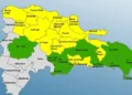 COE reporta 25 provincias bajo alerta por incidencia de vaguada
