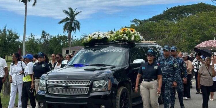 Sepultan en Villa Isabela oficial policial asesinado por delincuentes en SD