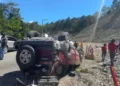 Dos fallecidos tras aparatoso accidente en carretera Jarabacoa–La Vega