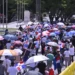 “Agua sí, oro no”: multitudinaria marcha en Santiago contra la minería en la Cordillera Septentrional