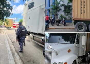 Dicrim recupera en Dajabón camión contenedor reportado como robado en San Cristóbal
