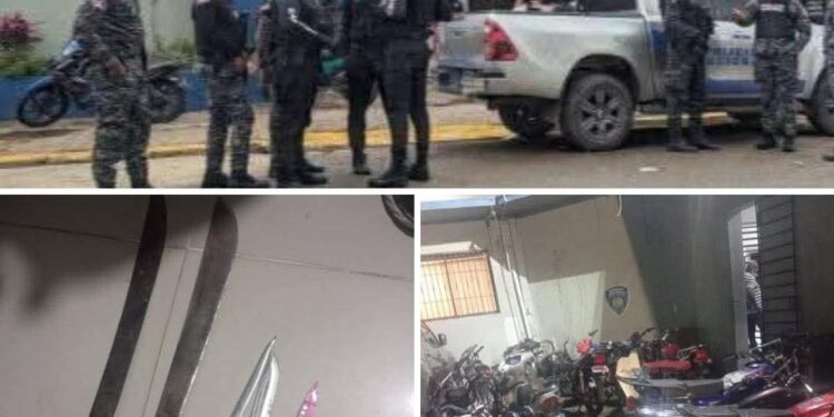 Policía Preventiva, DINTEL Acción Rapida, DICRIM y Fuerza agregada realizan operativo para garantizar la seguridad ciudadana en Dajabón