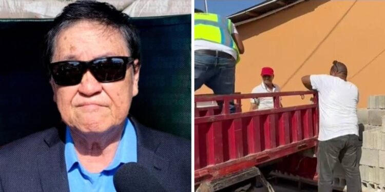 Empresario padrino de Dajabón dona 400 Blocks para inicio de construcción Club de Dómino