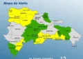Coe mantiene en alerta a 22 demarcaciones por incidencia de vaguada