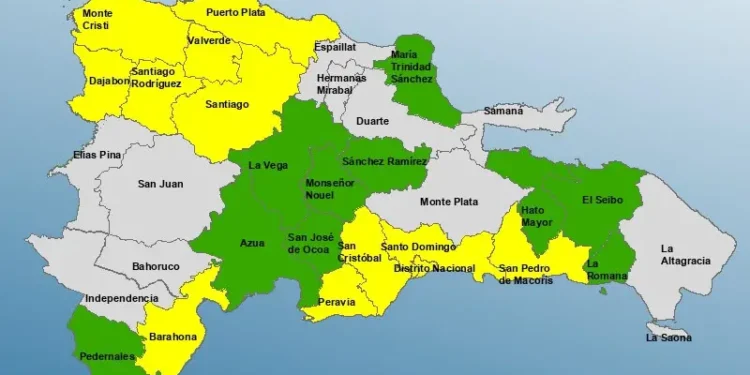Coe mantiene en alerta a 22 demarcaciones por incidencia de vaguada