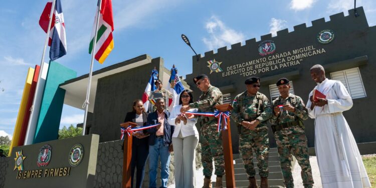 Ejército continúa fortaleciendo su infraestructura fronteriza con la entrega del destacamento de Cañada Miguel