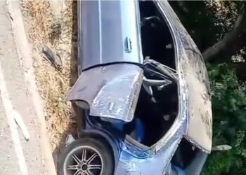 Reportan aparatoso accidente de tránsito en la carretera hacia Playa Popa Montecristi 