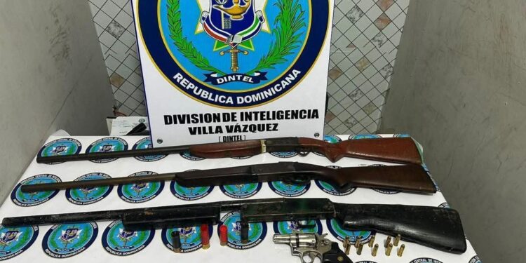Dintel y Policía Preventiva realiza operativos y ocupan armas de fuego en Villa Vázquez