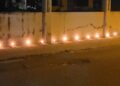 La Vigía encienden velas por el mal estado de carretera y cese de los apagones de EDENORTE