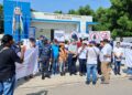 Autoridades conjuntas realizan parada cívica para orientar a conductores sobre accidentes de transito en los Miches Dajabón