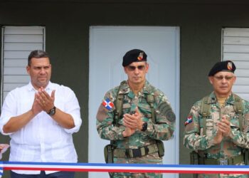 Comandante del Ejército entrega renovado destacamento en el distrito municipal El Rubio, provincia Santiago