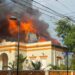Incendio afecta la Logia Restauración No. 11 en el Centro Histórico de Puerto Plata