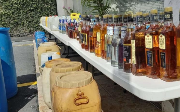 MP decomisa 5,000 unidades bebidas alcohólicas adulteradas