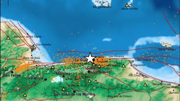 Nuevo sismo de 4,0 estremece a Caracas y otras áreas Venezuela