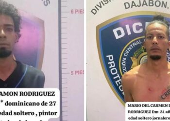 Policía apresa dos hombres captados por cámara durante presunto arrebato en Dajabón