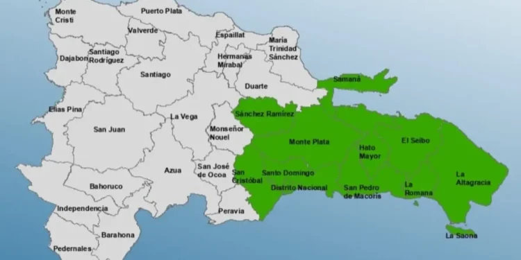 COE aumenta 11 provincias en alerta verde