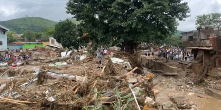 Al menos seis desaparecidos y decenas de viviendas afectadas en Venezuela por las lluvias