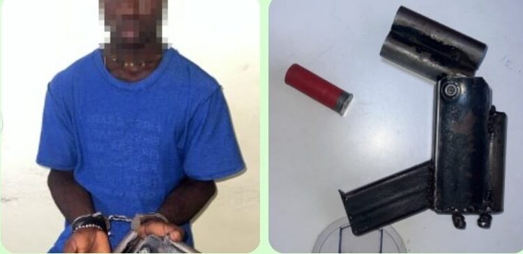DGM detiene haitiano indocumentado con arma de fabricación casera “chilena” y cartuchos calibre 12