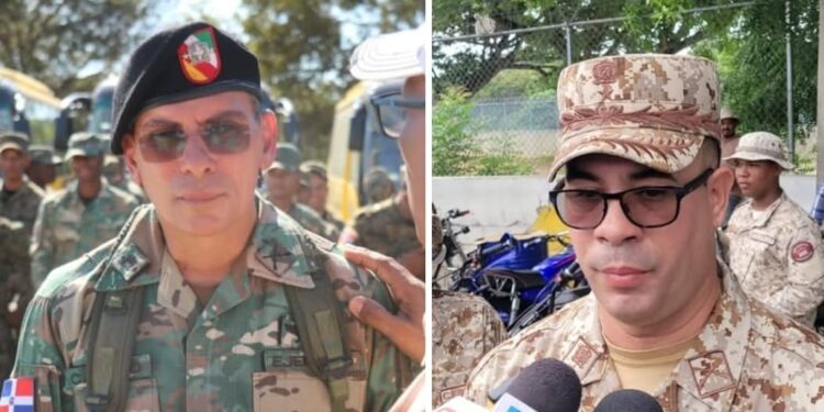 Comandantes; general del ERD y del CESFRONT visitan Dajabón este Miercoles 