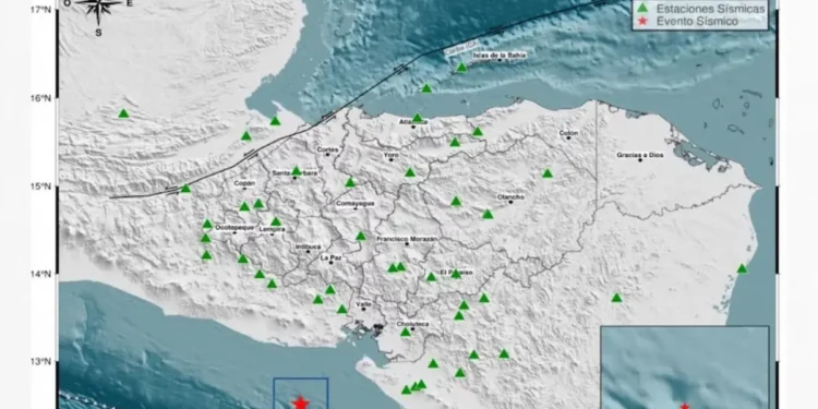 Sismo de magnitud 5.8 sacude frente a Centroamérica