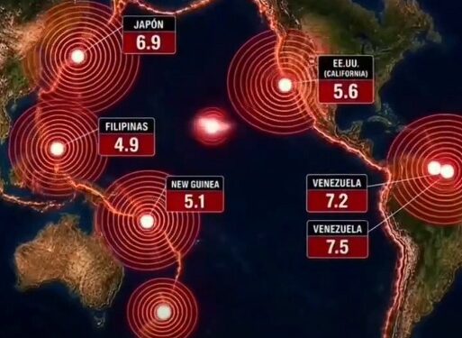 Planeta registró 38 terremotos mayores 5 grados en 72 horas