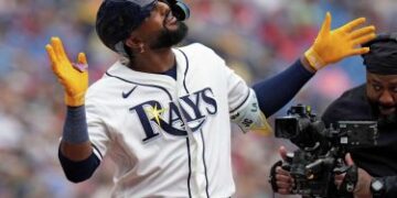Junior Caminero lucha con Yordan Álvarez cima bateo GL