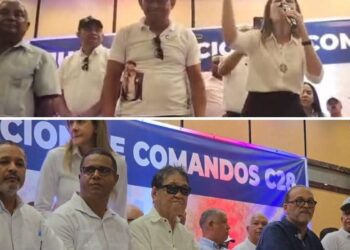 Carolina Mejía juramenta el Comando Provincial de Campaña C28 con el apoyo de Takeshi Mukai y otros dirigentes del PRM en Dajabón