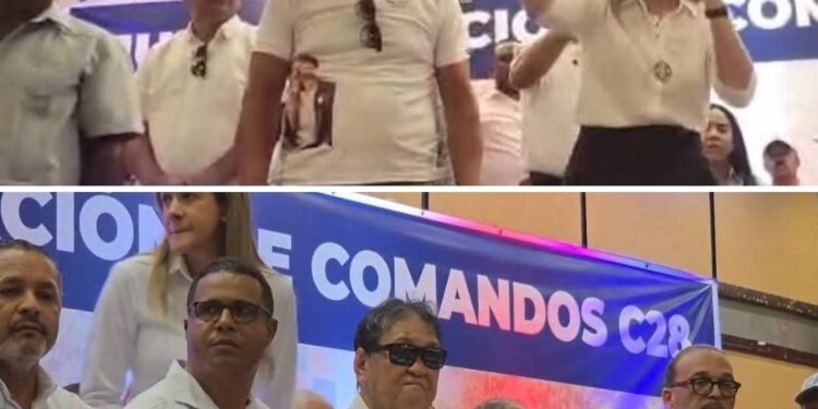 Carolina Mejía juramenta el Comando Provincial de Campaña C28 con el apoyo de Takeshi Mukai y otros dirigentes del PRM en Dajabón