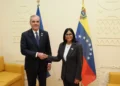 Abinader y Delcy Rodríguez se reúnen en Roma