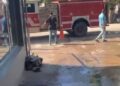 Incendio efecto tienda Lucillo Comercial en Guayacanes
