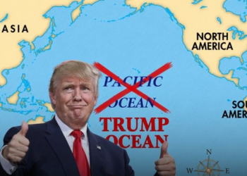 Trump propone renombrar el Pacífico como Océano Americano